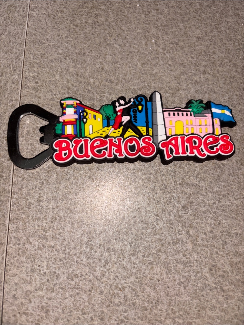 Buenos Aires Souvenir Bottle Opener - Colorful City Design